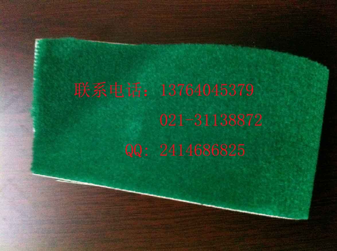 浙江绿绒刺皮包辊带 绿短绒糙面皮