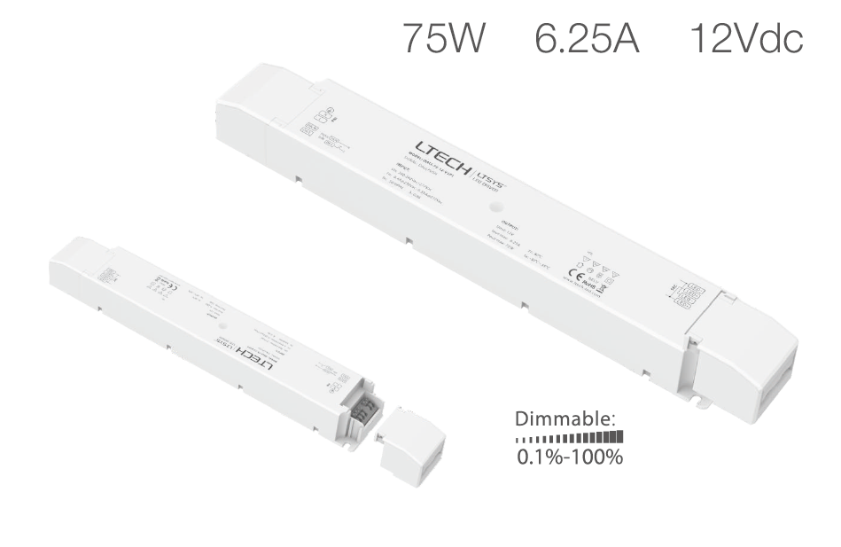 LED 恒压智能调光驱动电源 DALI-75-12-V1P1 单色