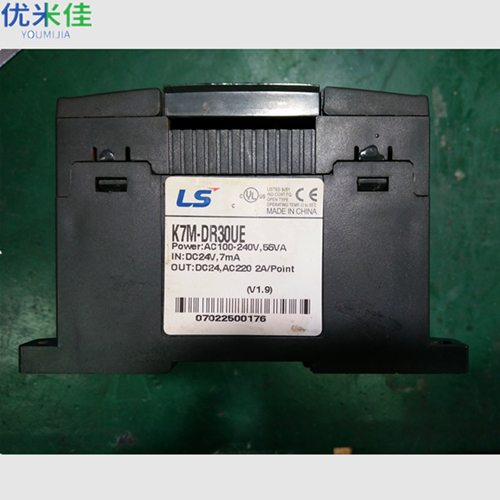 韩国LS产电PLC模块K7M-DR30UE可编程控制器18点输入直流24V维修