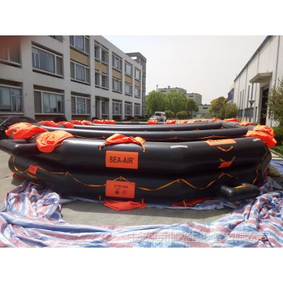 150人两面可用开敞式气胀救生筏宁波海神提供优质的最新证书的救生筏