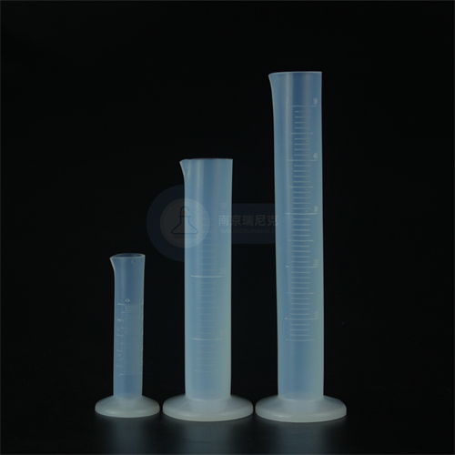 实验四塑料量具耐腐蚀PFA量筒进口聚四氟乙烯材质含氟塑料量杯