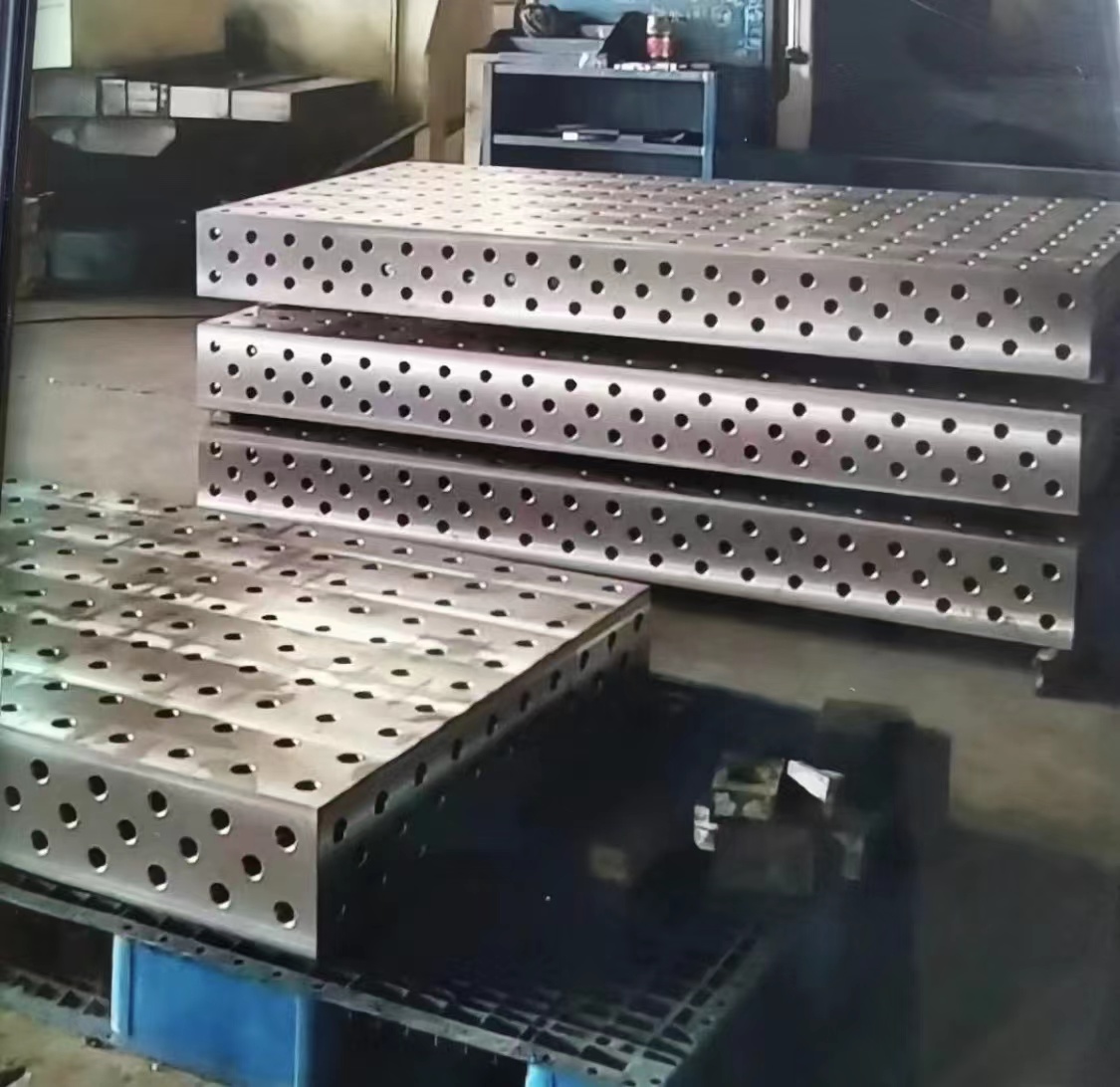 铸铁三维柔性焊接平台机器人焊接工作台组合装配工装夹具锁紧销压
