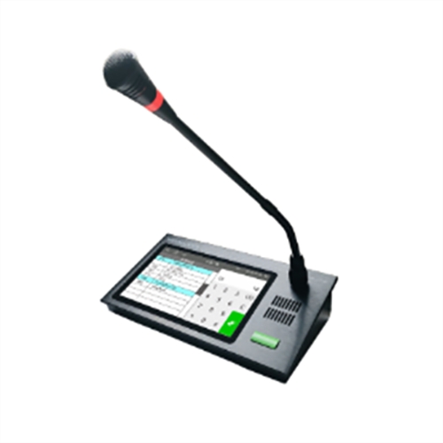 SIP触摸屏话筒主机 网络广播系统对讲麦克风SIP805T