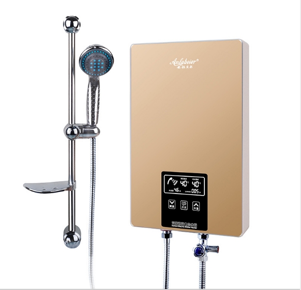 即热式电热水器家用淋浴洗澡智能变频恒温快速热免储水电热水器 功率可调节8KW