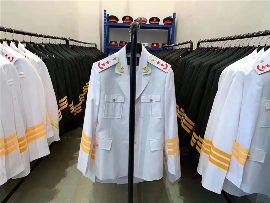 院校仪仗队护旗手检阅服阅宾服装和道具现货销售