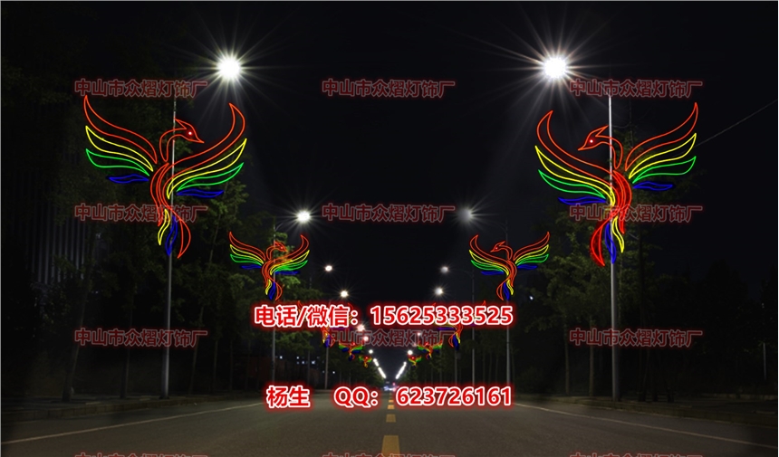 2米LED中国结灯笼亚克力发光中国结户外防水太阳能路灯具道路亮化