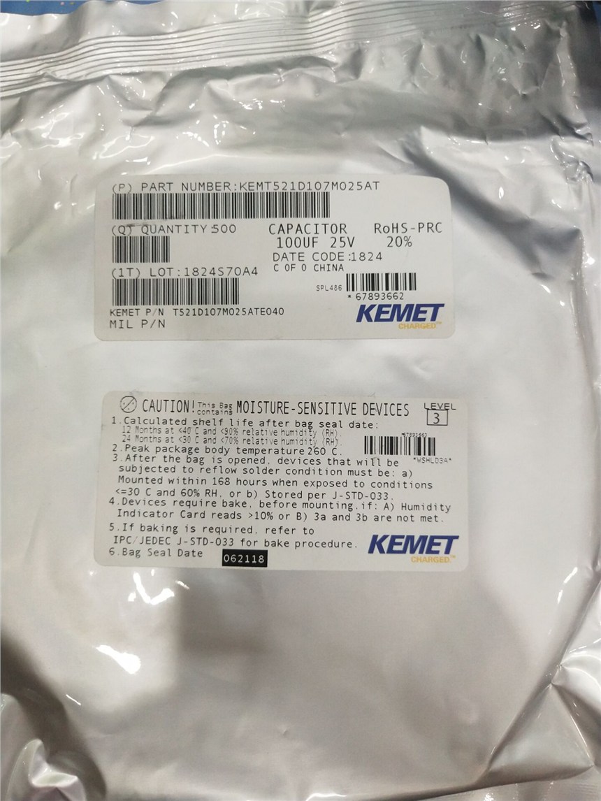 KEMET钽电容代理/T521D107M025ATE040