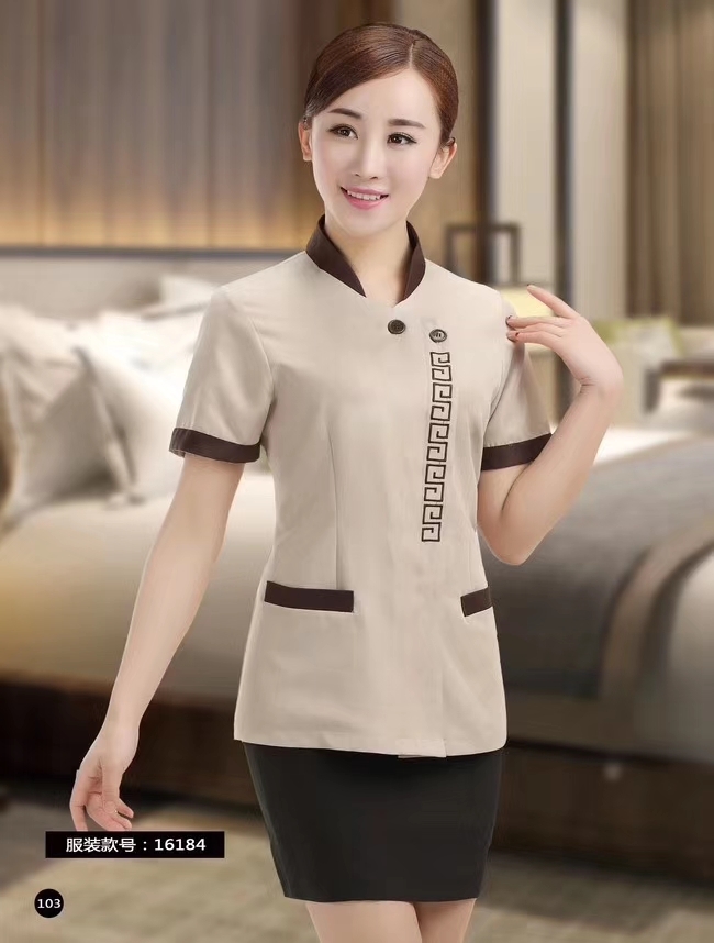江阴市定做酒店服务员工装保洁服厨师服