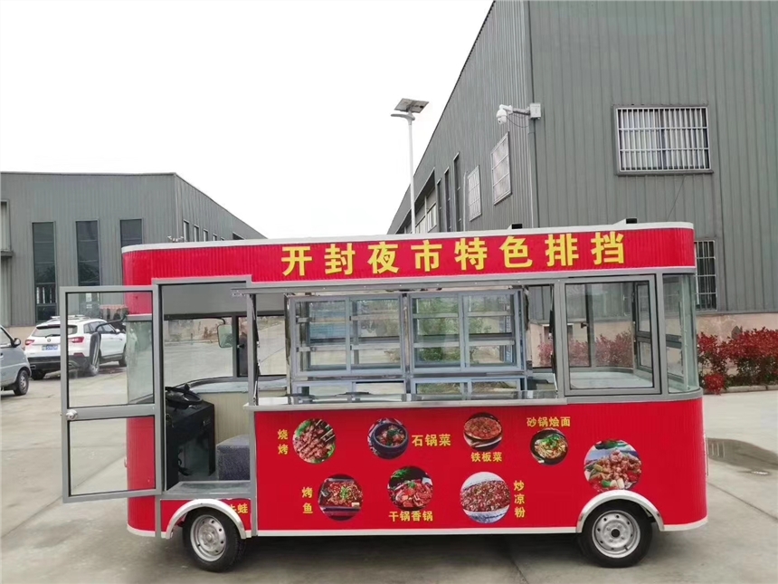 工厂直销流动摊位景区商场创意多功能移动餐车小吃车
