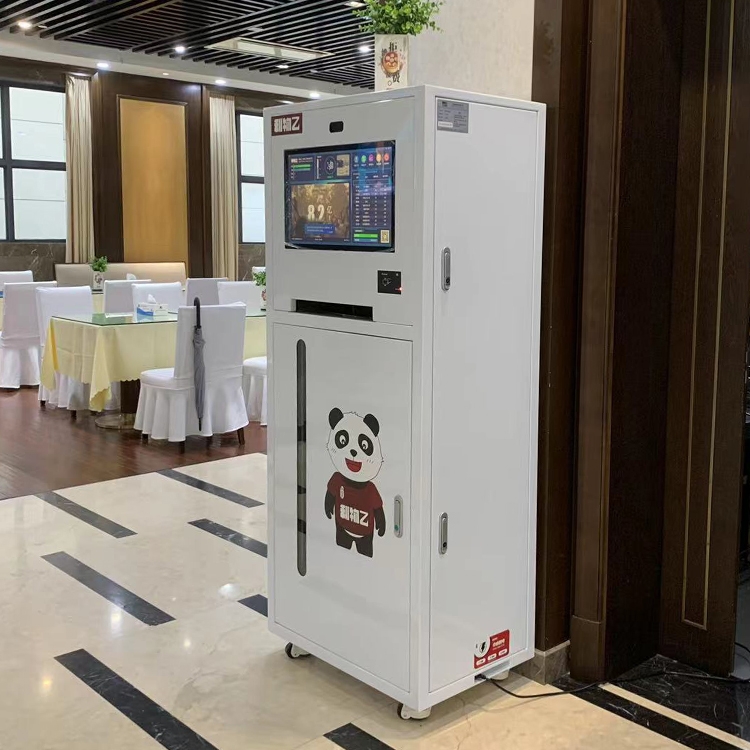 南京餐厅刷卡自动吐餐盘机 餐盘智能分发机实体厂家