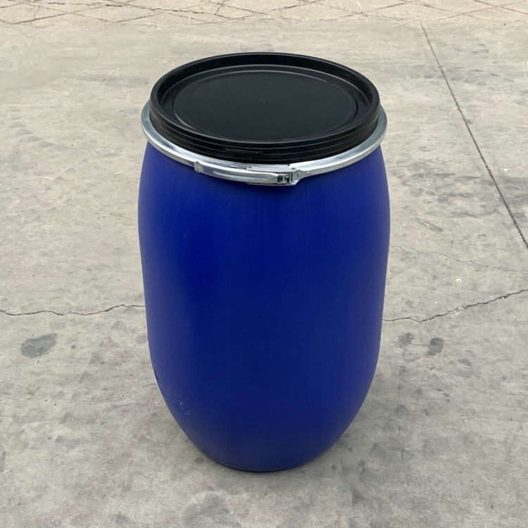 山东生产120升塑料桶开口120L法兰桶 新利塑业