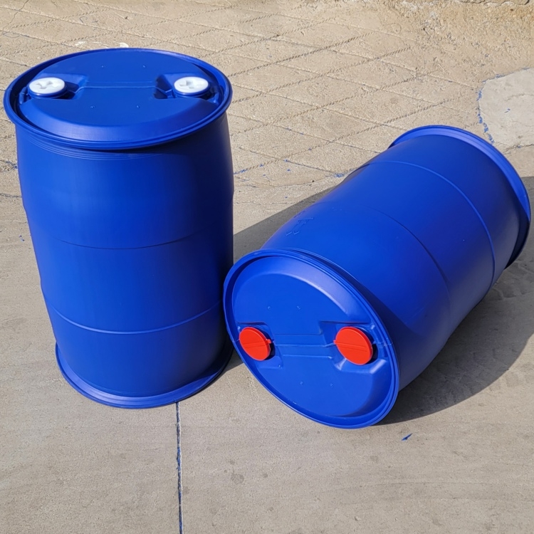 蓝色125升塑料桶双口125KG塑料桶闭口桶双环化工桶