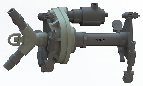 管内壁喷砂器-用于大型管内部喷砂除锈-上海作佳机械设备有限公司