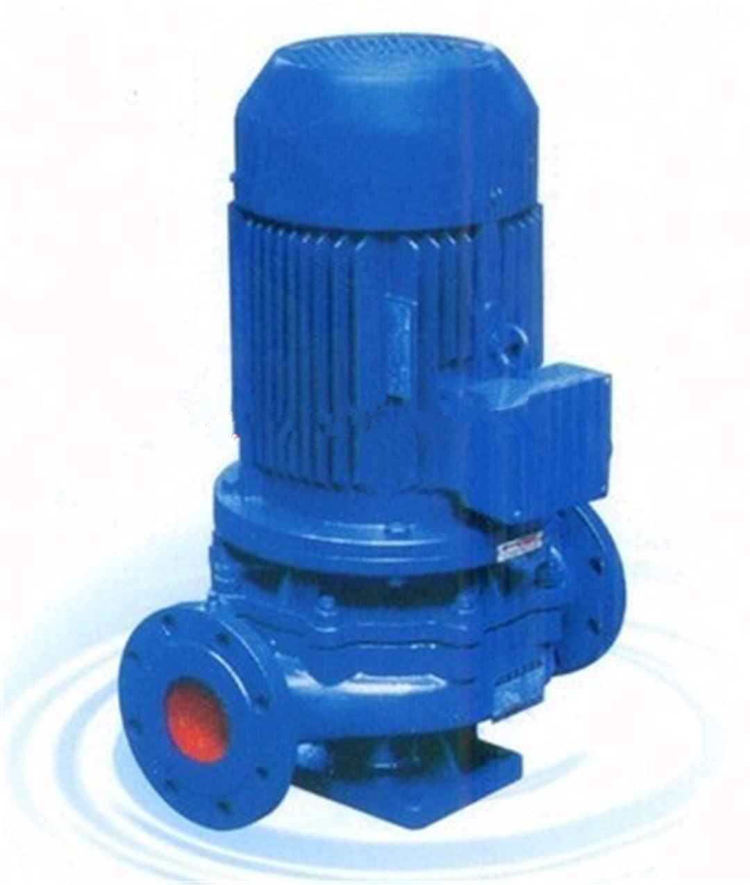 厂家直销立式管道泵ISG65-125(I)A由电机和泵组成，它们相互同轴