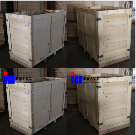 青岛港口供应木箱厂家 木箱批发 卡扣钢边箱板材厚可重复利用