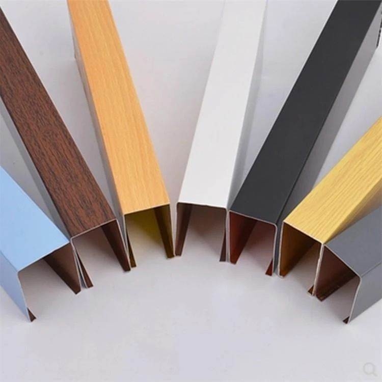 木纹铝方通格栅 铝型材氟碳方通 喷涂铝格栅报价