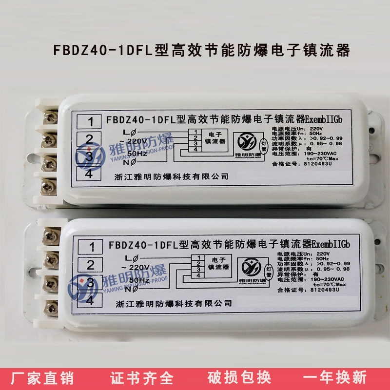 FBDZ40-1DFL高效节能防爆电子镇流器 防爆电子镇流器生产厂家