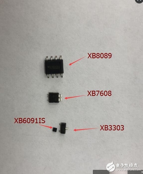 XB7608AF，5V2.4A的保护IC，8205+DW01的可用于一个XB7608AF