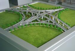 立交桥模型，道路施工模型